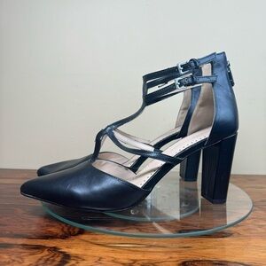 Adrienne Vittadini Nocerna T-Strap Pointed Toe Pump